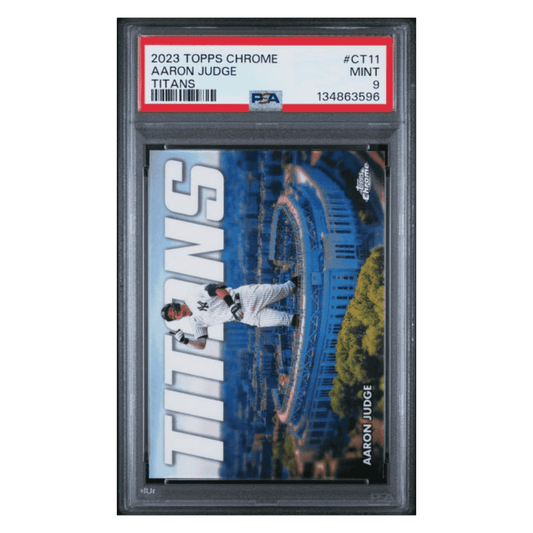 Aaron Judge PSA 9 2023 Topps Chrome Titans Card #CT11