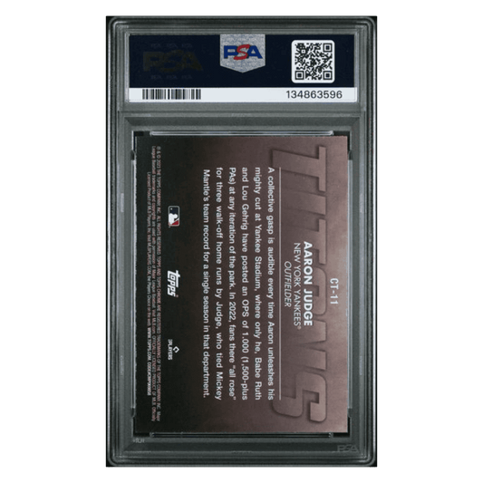 Aaron Judge PSA 9 2023 Topps Chrome Titans Card #CT11
