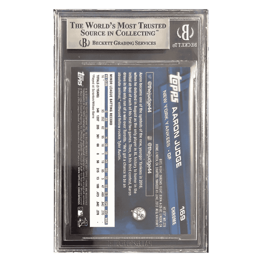 Aaron Judge BGS 9.5 2017 Topps Chrome Rookie RC Card #169