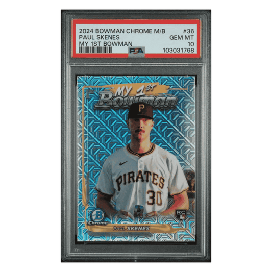 Paul Skenes PSA 10 2024 Topps Bowman My 1st Bowman Rookie RC Card #36