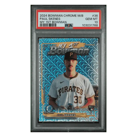 Paul Skenes PSA 10 2024 Topps Bowman My 1st Bowman Rookie RC Card #36