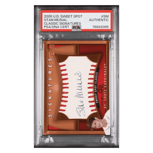 Stan Musial 2005 Upper Deck Sweet Spot Classic Signatures Autograph Card #SM