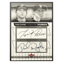 Miguel Cabrera & David Wright 2005 Fleer Classic Clippings Diamond Signings Dual Autograph #1/ 22 Card #DS-MC/DW
