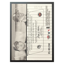 Miguel Cabrera & David Wright 2005 Fleer Classic Clippings Diamond Signings Dual Autograph #1/ 22 Card #DS-MC/DW