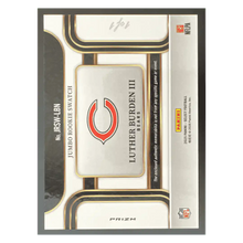 Luther Burden III 2025 Panini Select Prizm Jumbo Rookie Swatch #1/ 1 Card #JRSW-LBN
