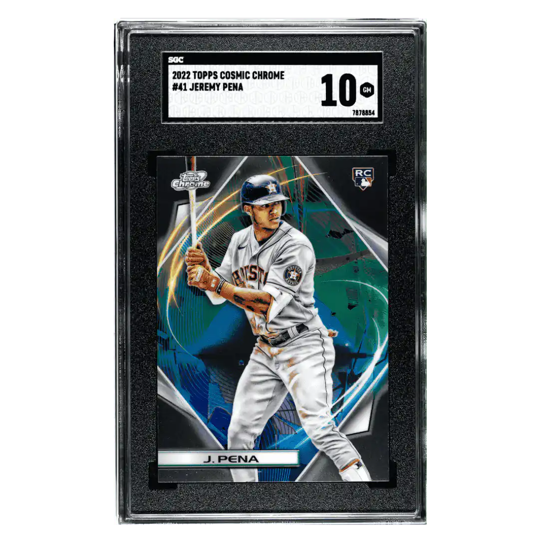 Jeremy Pena SGC 10 2022 Topps Cosmic Chrome Rookie RC Card #41