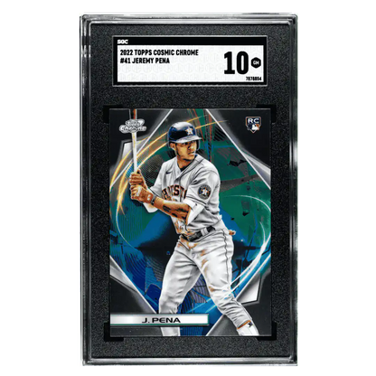 Jeremy Pena SGC 10 2022 Topps Cosmic Chrome Rookie RC Card #41