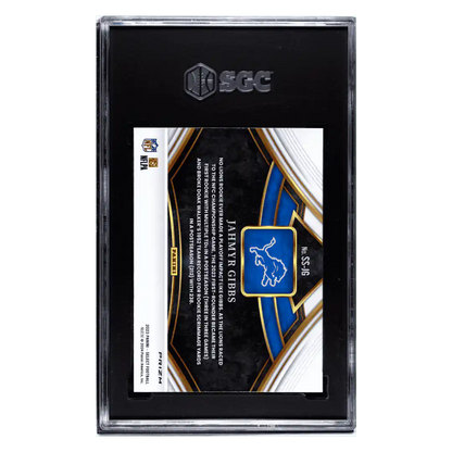 Jahmyr Gibbs SGC 9.5 2023 Panini Select Snapshots Silver Prizm Card #SS-JG