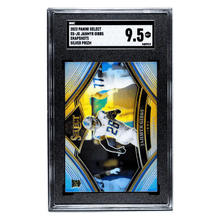 Jahmyr Gibbs SGC 9.5 2023 Panini Select Snapshots Silver Prizm Card #SS-JG