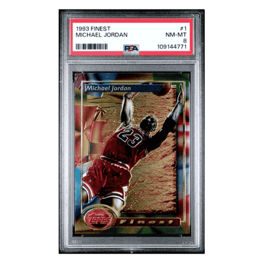 Michael Jordan PSA 8 1993 Topps Finest Card #1