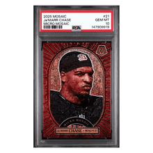 Ja'Marr Chase PSA 10 2025 Panini Mosaic Micro Mosaic Case Hit Card #21