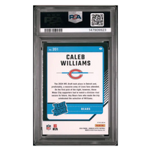 Caleb Williams PSA 8 2024 Panini Donruss Optic Blue Hyper Card #201
