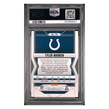 Tyler Warren PSA 10 2025 Panini Donruss Elite Lavender Pyramids Rookie RC #d/ 649 Card #119