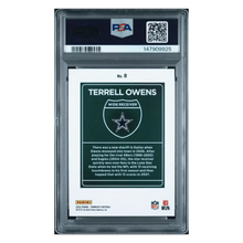 Terrell Owens PSA 9 2024 Panini Donruss Downtown! Card #8