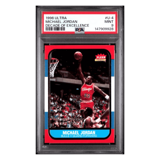 Michael Jordan PSA 9 1996 Fleer Ultra Decade of Excellence Card #U-4