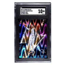 Victor Wembanyama SGC 10 2023-24 Panini Select Thunder Lane Tectonic Prizm Rookie RC Card #5