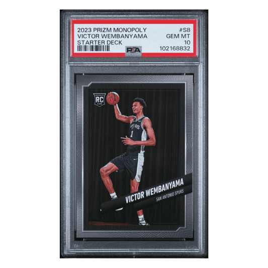 Victor Wembanyama PSA 10 2023 Panini Prizm Monopoly Starter Deck Rookie RC Card #S8