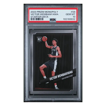 Victor Wembanyama PSA 10 2023 Panini Prizm Monopoly Starter Deck Rookie RC Card #S8
