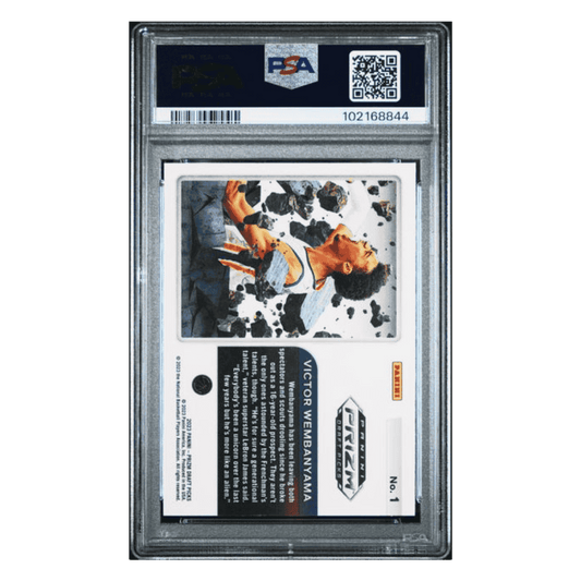 Victor Wembanyama PSA 10 2023 Panini Prizm Draft Picks Prizm Break Rookie RC Card #1