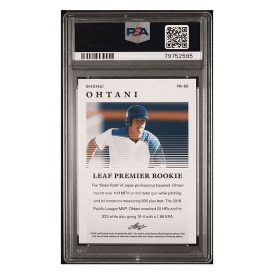 Shohei Ohtani PSA 10 2018 Leaf Premier Rookie Card #PR-05