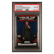 Victor Wembanyama PSA 8 2023 Panini Prizm Luck of the Lottery Card #7