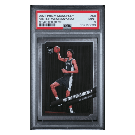 Victor Wembanyama PSA 9 2023 Panini Prizm Monopoly Starter Deck Card #S8