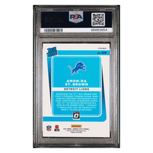 Amon-Ra St Brown PSA 10 2021 Panini Donruss Optic Blue Hyper Rated Rookie Card #228