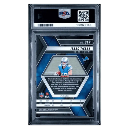 Isaac Teslaa PSA 10 2025 Panini Mosaic Red Camo Rookie RC Card #319