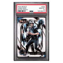 Jared Goff PSA 10 2024 Panini Select White Shock #d/ 199 Card #228