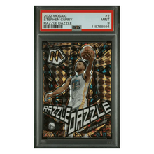 Steph Curry PSA 9 2022 Panini Mosaic Razzle Dazzle Case Hit Card #2