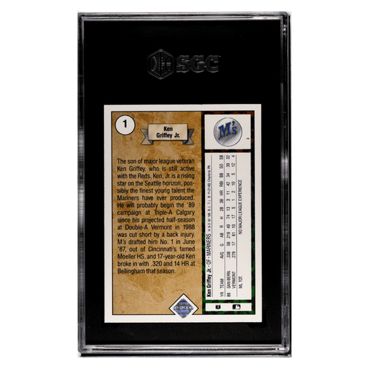 Ken Griffey Jr SGC 8 1989 Upper Deck Card #1