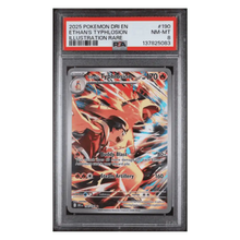 Ethan's Typhlosion PSA 8 2025 Pokemon Destined Rivals Illustration Rare Card #190