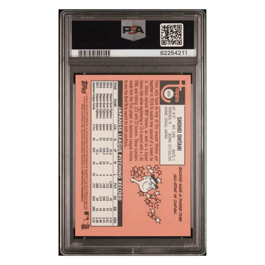 Shohei Ohtani PSA 10 2018 Topps Heritage Rookie RC Card #600