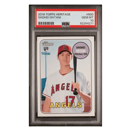Shohei Ohtani PSA 10 2018 Topps Heritage Rookie RC Card #600