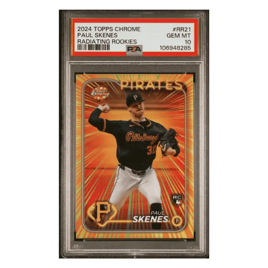 Paul Skenes PSA 10 2024 Topps Chrome Radiating Rookies Card #RR21