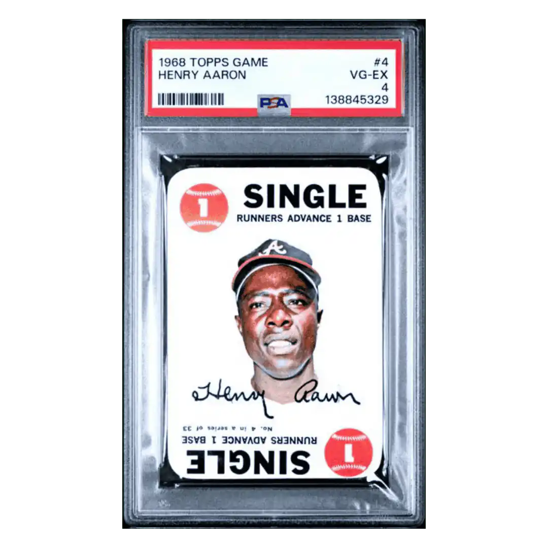 Hank Aaron PSA 4 1968 Topps Game Card #4