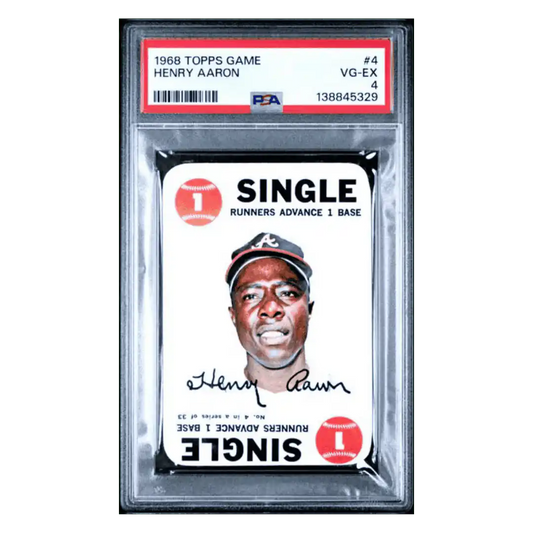 Hank Aaron PSA 4 1968 Topps Game Card #4