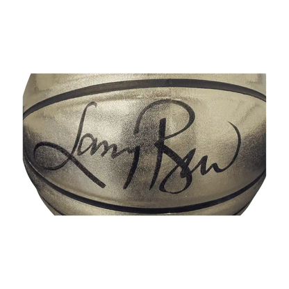 Larry Bird Boston Celtics Autographed Gold Molten Basketball - JSA COA