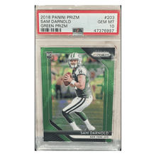 Sam Darnold PSA 10 2018 Panini Prizm Green Prizm Rookie RC Card #203