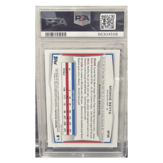Mookie Betts PSA 10 2014 Topps Bowman Prospects Card #BP109