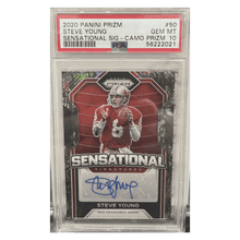 Steve Young PSA 10 2020 Panini Prizm Sensational Signatures Camo Prizm #d/ 5 Card #50