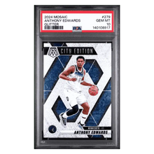 Anthony Edwards PSA 10 2024 Panini Mosaic City Edition Glitter Card #279