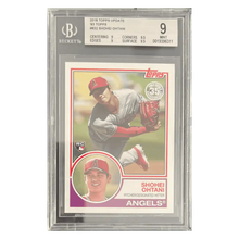 Shohei Ohtani BGS 9 2018 Topps Update '83 Topps Card #832