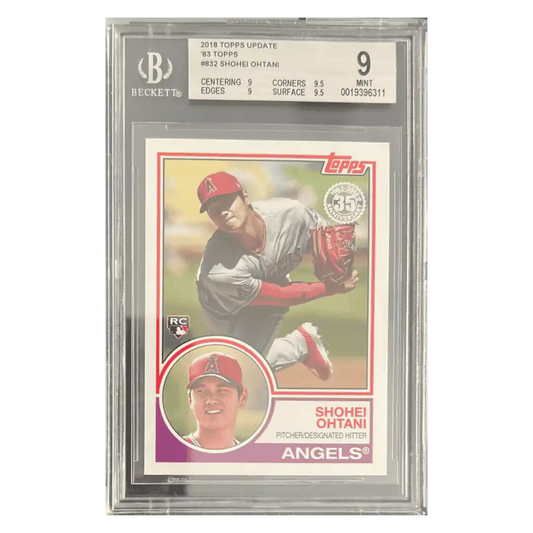 Shohei Ohtani BGS 9 2018 Topps Update '83 Topps Card #832