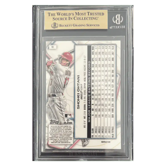 Shohei Ohtani BGS 9.5 2023 Topps Cosmic Chrome Refractors Card #91