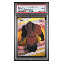 Shan-Yu PSA 9 2025 Topps Chrome Disney Yellow Refractor #d/275 Card #42