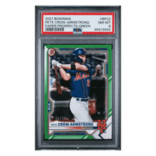 Pete Crow-Armstrong PSA 8 2021 Bowman Paper Prospects Green #d /99 Card #BP22