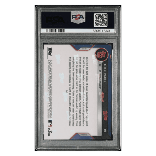 Albert Pujols PSA 9 2022 Topps Now Card #730
