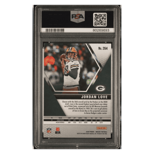 Jordan Love PSA 9 2020 Panini Mosaic Rookie RC Card #264