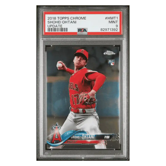 Shohei Ohtani PSA 9 2018 Topps Chrome Update Rookie RC Card #HMT1